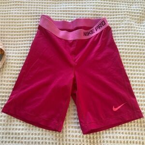 Nike Pro Women's Pink Athletic Shorts